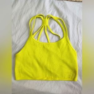 Forever 21 athletic top cross back and stretch